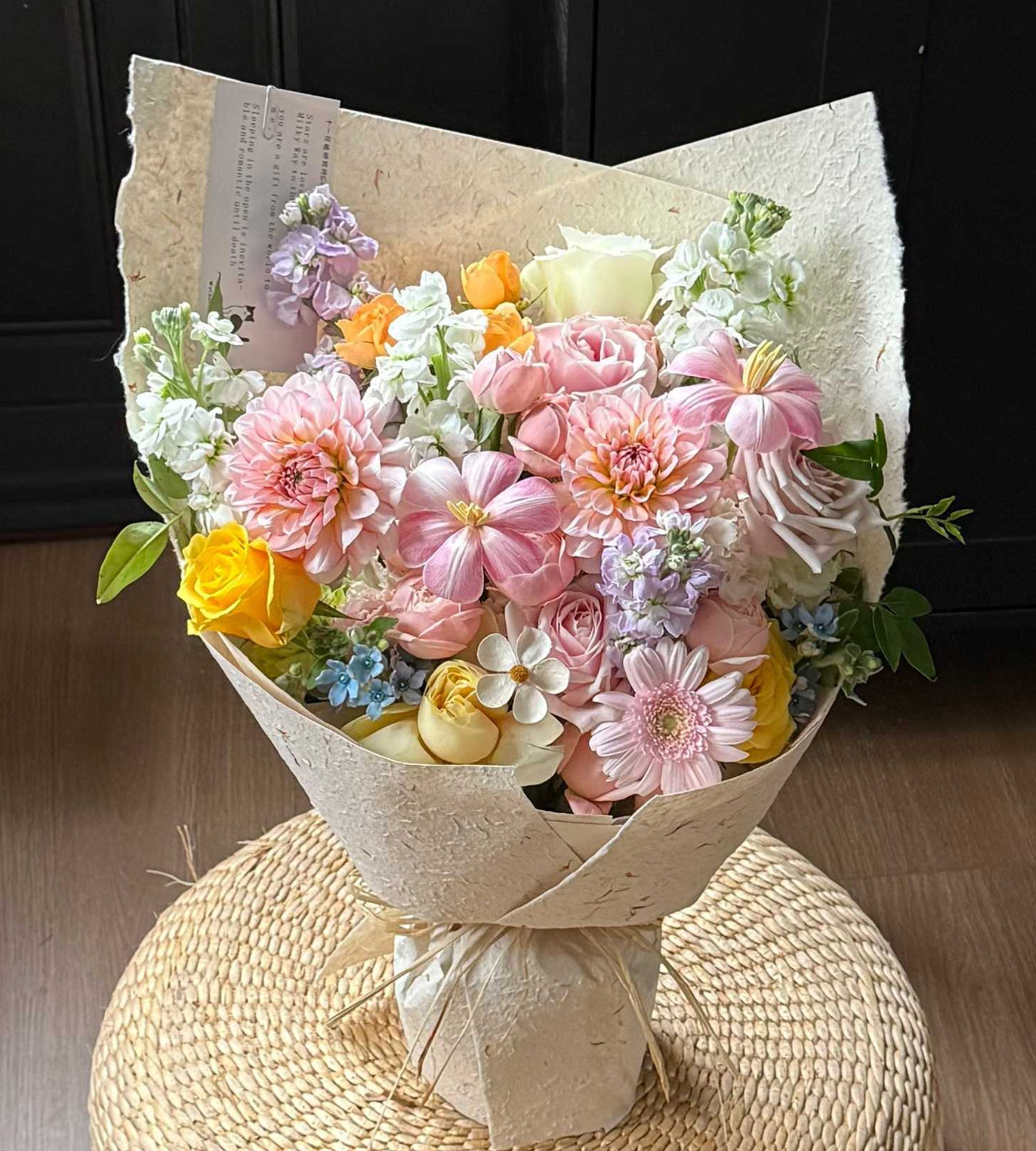 Rose and other fresh flowers